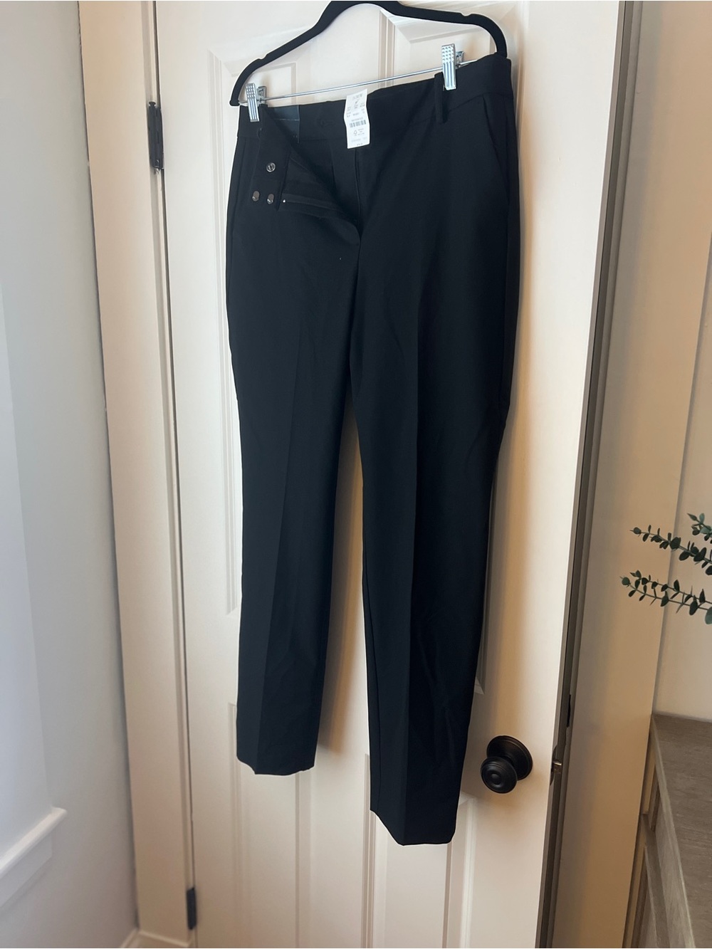 J. Crew Black Women's Ruby Straight-Leg Trousers